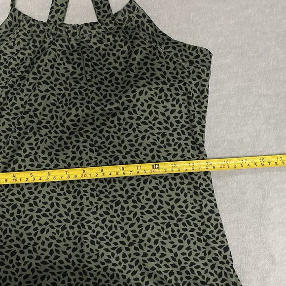 Eddie Bauer Womens S Sleeveless Racerback Sport Dress Green Black Black Outdoor - Picture 7 of 13